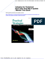 Dwnload Full Practical Strategies For Technical Communication With 2016 Mla Update 2nd Edition Markel Test Bank PDF