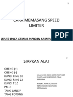 Cara Memasang Speed Limiter (Eko)