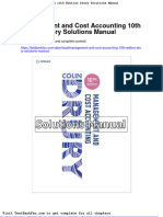 Dwnload Full Management and Cost Accounting 10th Edition Drury Solutions Manual PDF