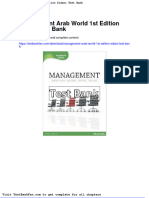 Dwnload Full Management Arab World 1st Edition Sidani Test Bank PDF