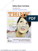 Dwnload Full Think 3rd Edition Boss Test Bank PDF