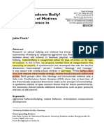 2017, Fluck Why Do Students Bully An Analysis of Motives Behind Violence in Schools