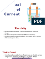 Chemical Effect of Current