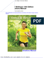 Dwnload Full Fitness and Wellness 12th Edition Hoeger Solutions Manual PDF
