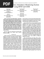 Iot Based Class Attendance Monitoring System Using Rfid and GSM
