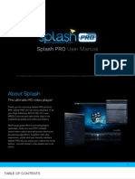 Splash PRO: User Manual