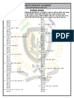 Cadets Defence Academy: Number Series