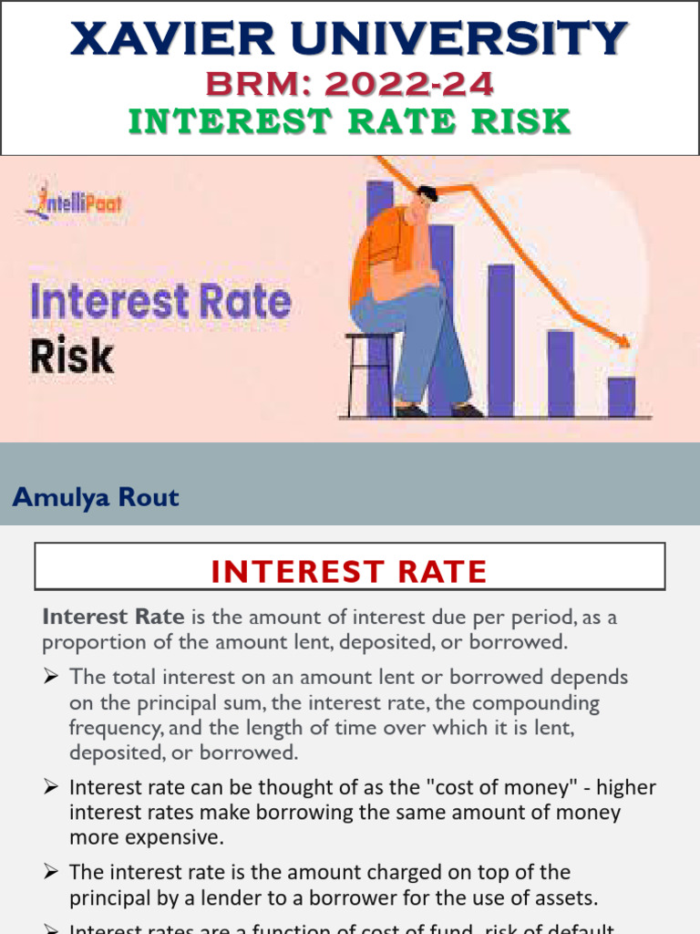 BRM Session 8 Interest Rate Risk | PDF | Interest Rates | Interest