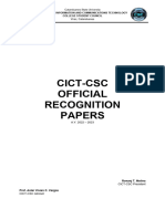 CICT CSC RecogPapers FrontCover