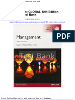 Dwnload Full Management Global 12th Edition Robbins Test Bank PDF
