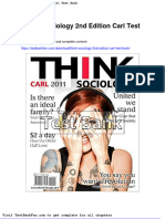 Dwnload Full Think Sociology 2nd Edition Carl Test Bank PDF
