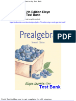 Dwnload Full Prealgebra 7th Edition Elayn Martin Gay Test Bank PDF