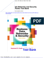 Dwnload Full Business Data Networks and Security 9th Edition Panko Test Bank PDF