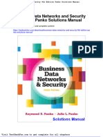Dwnload Full Business Data Networks and Security 9th Edition Panko Solutions Manual PDF