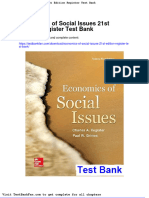 Dwnload Full Economics of Social Issues 21st Edition Register Test Bank PDF