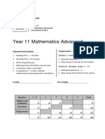 NSGHS 2022 Yr 11 MA T2