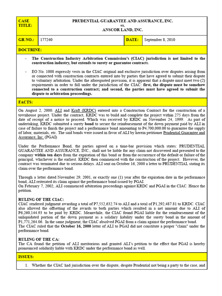 CIAC Jurisdiction in Construction Dispute | PDF | Breach Of Contract ...