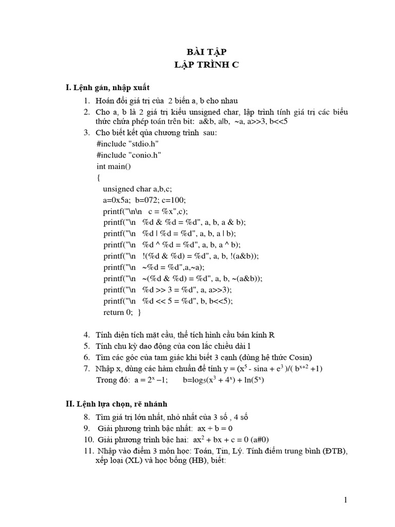 Baitap 4 | PDF
