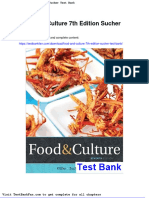 Dwnload Full Food and Culture 7th Edition Sucher Test Bank PDF