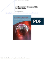 Dwnload Full Management Information Systems 10th Edition Obrien Test Bank PDF