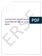 Convection de La Chaleur en Electricite Grace A L'Effet See Beck