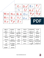 Abecedario Caja de Letras