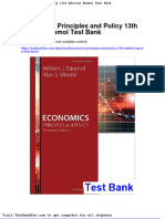 Dwnload Full Economics Principles and Policy 13th Edition Baumol Test Bank PDF