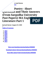 Classical Poetry Solved Short Question1