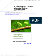 Dwnload Full Training and Development Theories and Applications 1st Edition Bhattacharyya Test Bank PDF