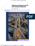 Dwnload Full Traffic and Highway Engineering 5th Edition Garber Solutions Manual PDF