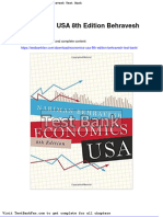 Dwnload Full Economics Usa 8th Edition Behravesh Test Bank PDF