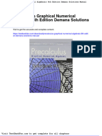 Dwnload Full Precalculus Graphical Numerical Algebraic 8th Edition Demana Solutions Manual PDF
