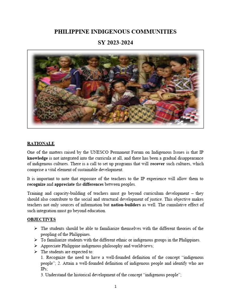 Indigenous Peoples of the Philippines | PDF | Indigenous Peoples ...
