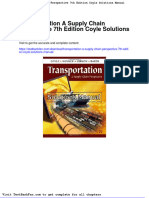 Dwnload Full Transportation A Supply Chain Perspective 7th Edition Coyle Solutions Manual PDF