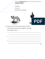 2022 17 Adaptation and Survival Checkpoint Sec 1 Biology