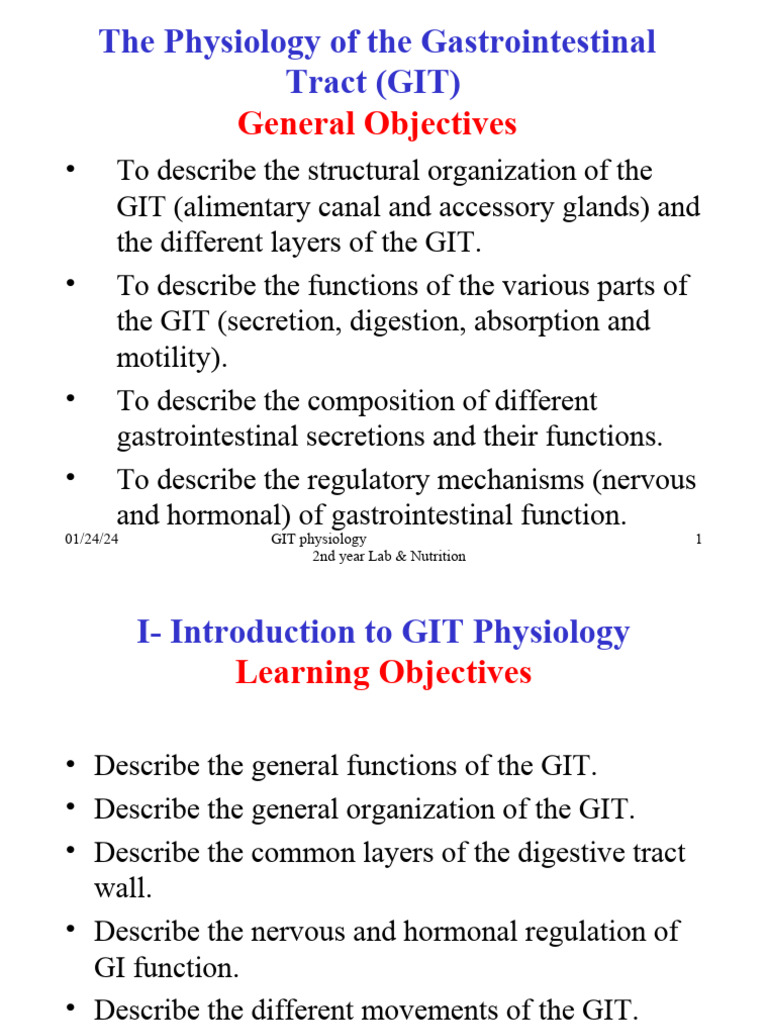 GIT 08-09 2nd Year Physiotherapy | PDF | Gastrointestinal Tract | Bile