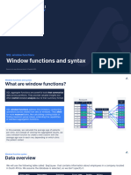 Window Functions and Syntax (Slides)