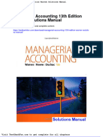 Dwnload Full Managerial Accounting 13th Edition Warren Solutions Manual PDF