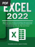 Excel 2022 Become A Pro Quickly and Master Microsoft Excel Formulas and Functions From Basic To Advanced (Masters, Harrison)