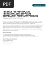 HPE 3PAR, HPE Primera, and HPE Alletra 9000 Software Installation and Startup Service Data Sheet-4aa5-8036enw