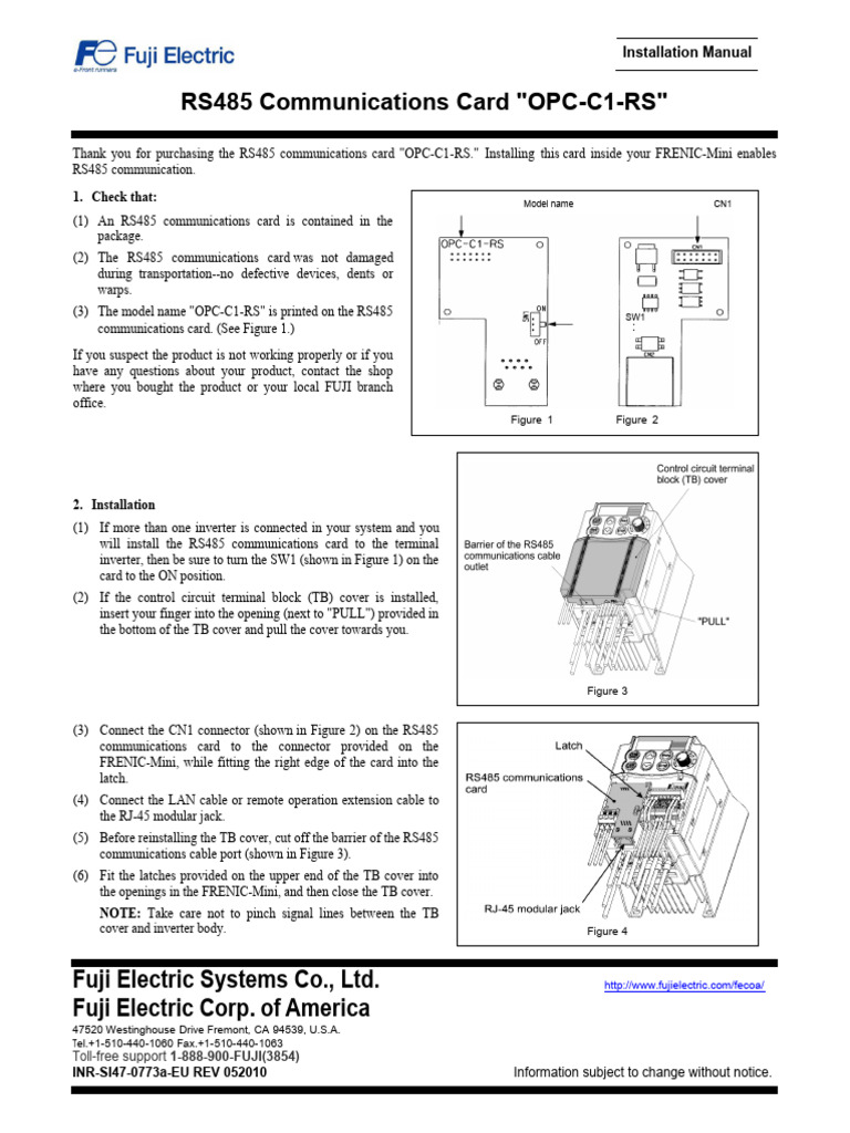 Fuji FRENIC RS485 Manual | Download Free PDF | Computer Hardware ...
