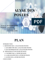 Expose Analyse Des Poste