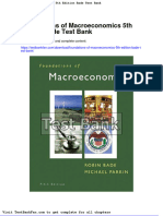 Dwnload Full Foundations of Macroeconomics 5th Edition Bade Test Bank PDF