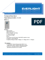 Technical Data Sheet 5mm Infrared LED, T-1 3/4: Features