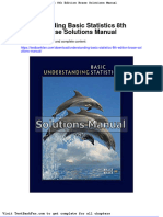 Dwnload Full Understanding Basic Statistics 8th Edition Brase Solutions Manual PDF