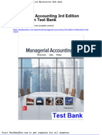 Dwnload Full Managerial Accounting 3rd Edition Whitecotton Test Bank PDF