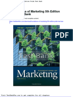 Dwnload Full Foundations of Marketing 5th Edition Pride Test Bank PDF