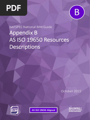 NATSPEC National BIM Guide Appendix B - Descriptions of as ISO 19650 Resource Documents 2022-10 Web