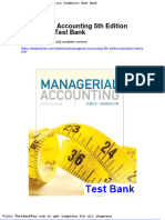 Dwnload Full Managerial Accounting 5th Edition Jiambalvo Test Bank PDF