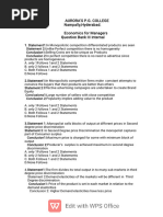 Syllogism Efm Queston Bank